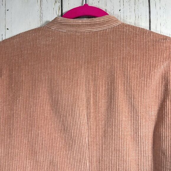 Orvis Blush Pink Corduroy Button Jacket Womens Cottagecore Classic Soft Neutrals - Picture 11 of 13